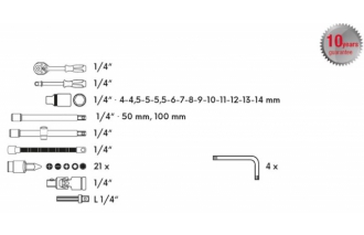 Gola sada 45ks 1/4"