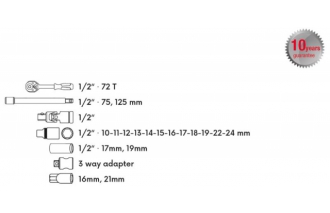 Gola sada 21ks 1/2"